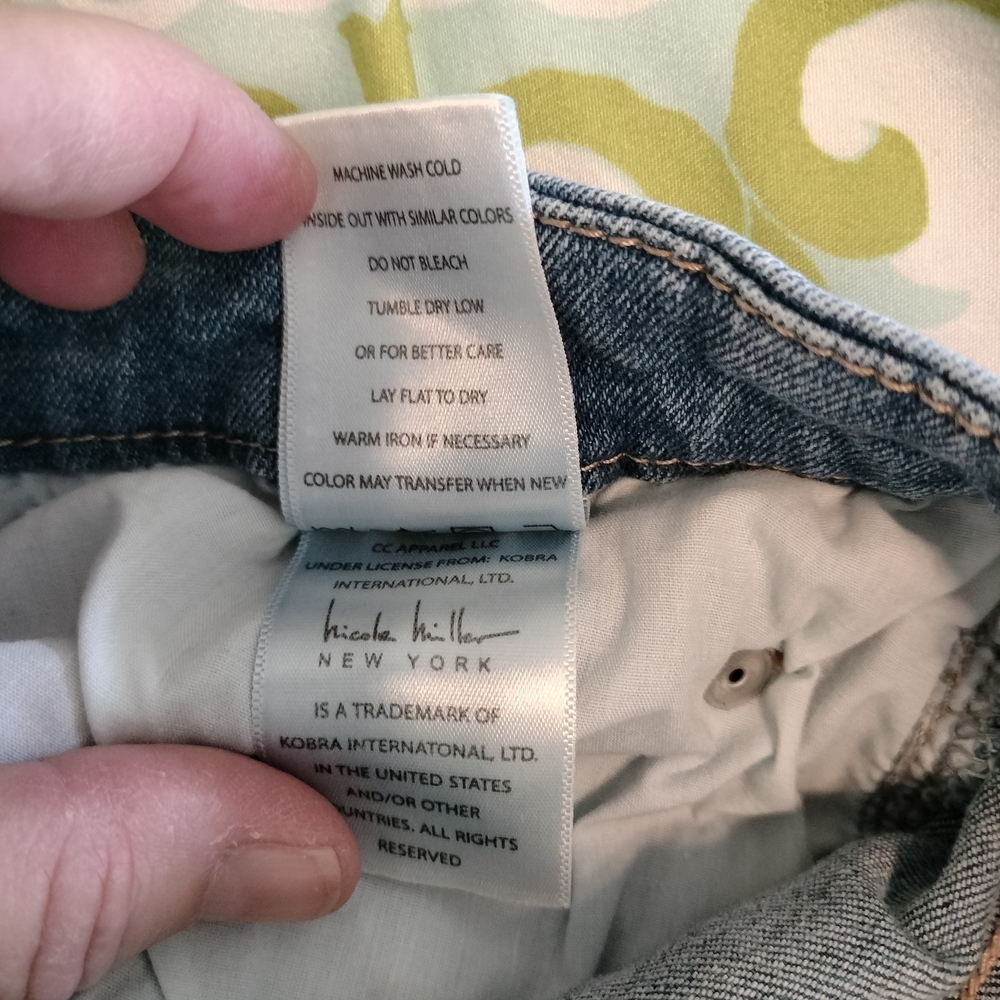 Nicole Miller New York Soho High-rise Slim Straight Women's Size 14 Jeans - Picture 4 of 16